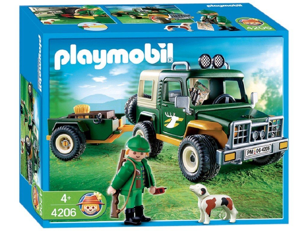 Playmobil 4206 Garde forestier avec Jeep et Remorque