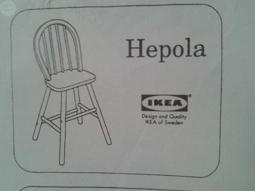 Ikéa Hepola Chaise enfant Ikéa Hepola Chaise enfant